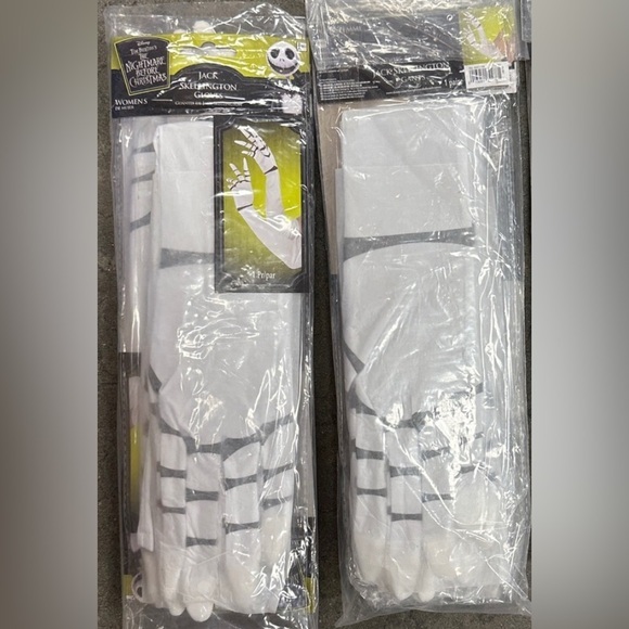 New 6 pairs Jack Skellington Elbow Length Gloves - Picture 1 of 2